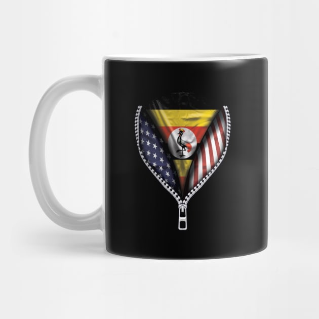 Ugandan Flag  Uganda Flag American Flag Zip Down - Gift for Ugandan From Uganda by Country Flags